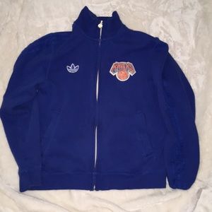 Adidas zip up knicks vintage style jacket